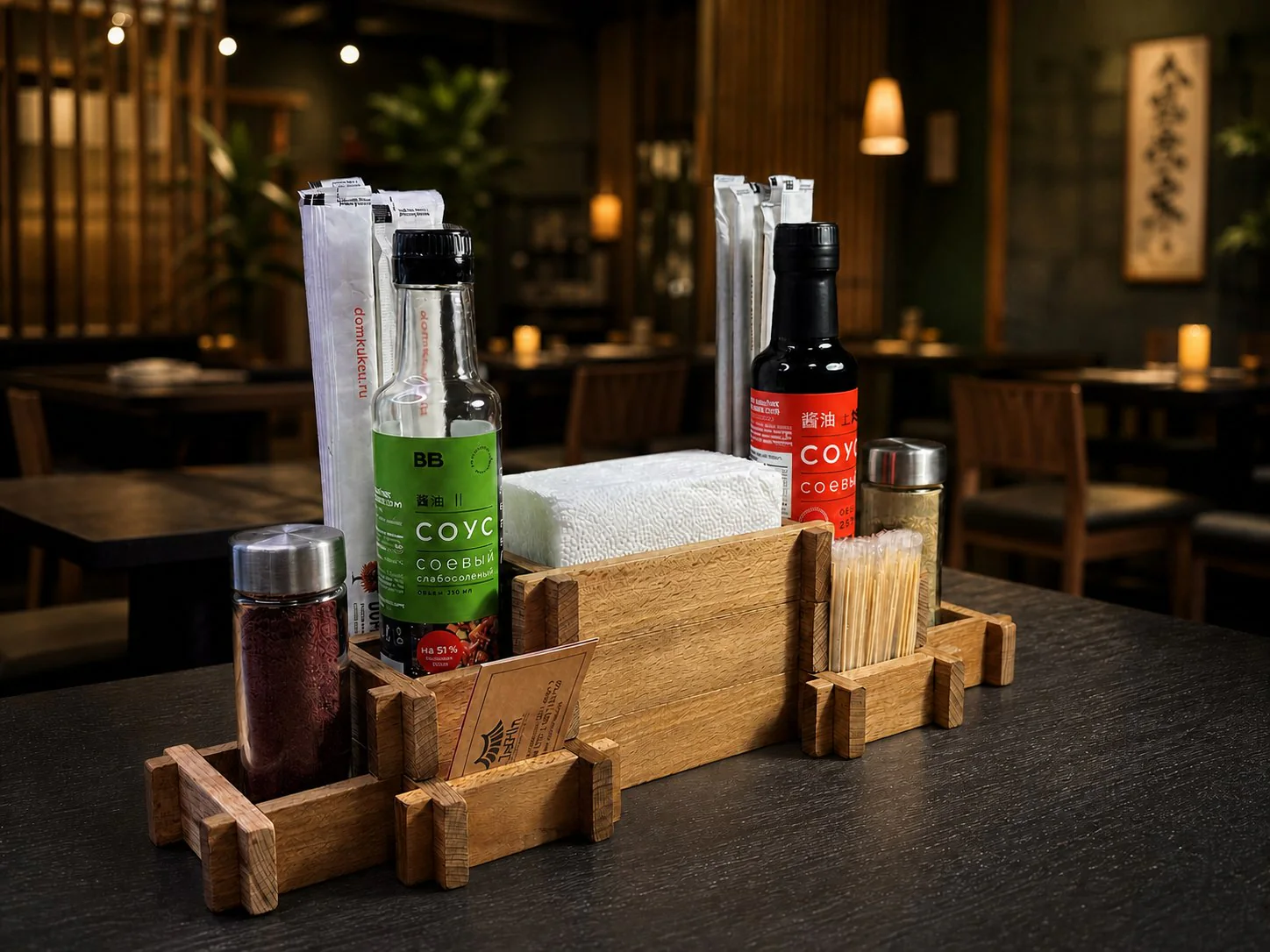 Органайзер HoReCa в интерьере ресторана